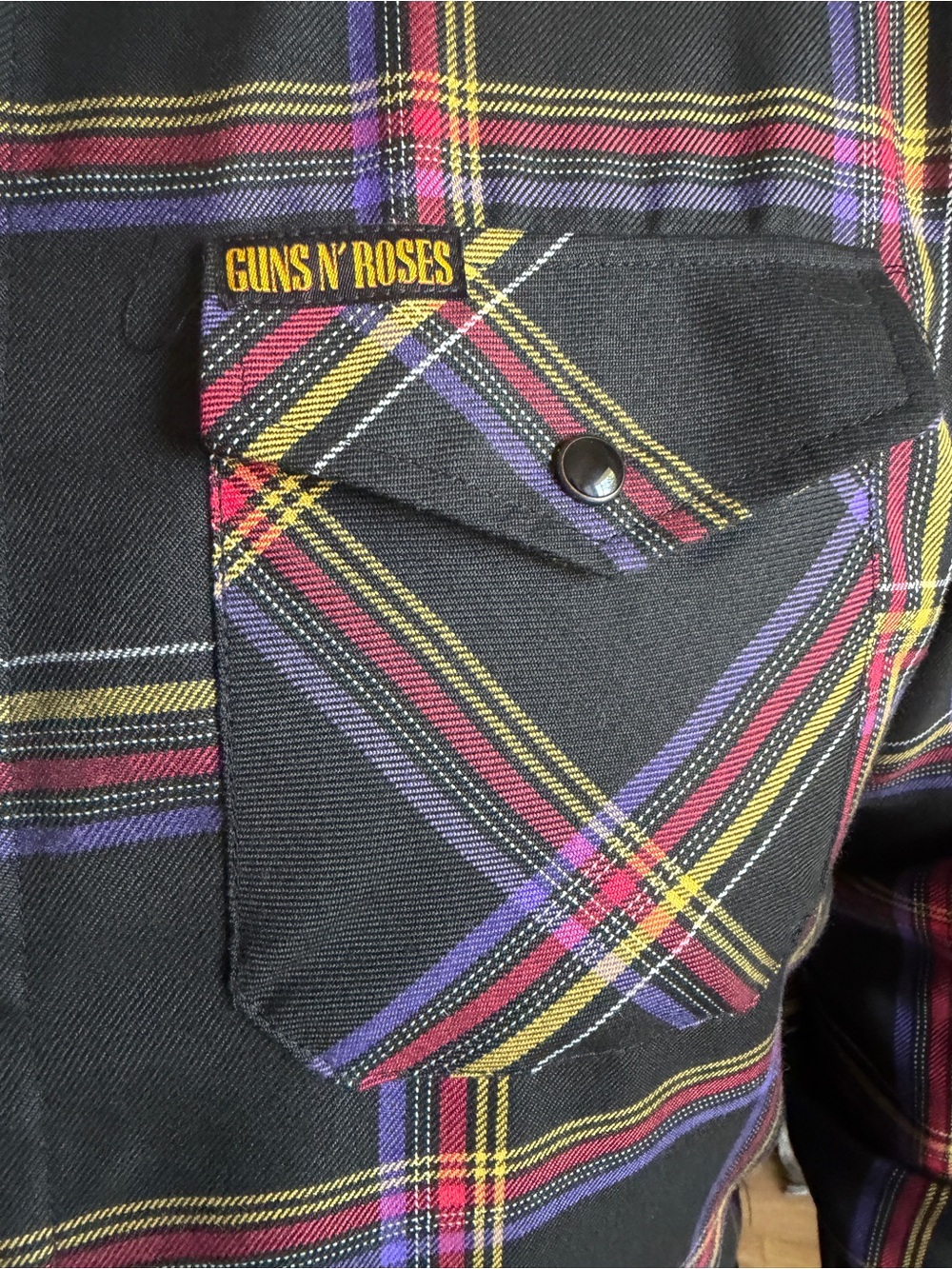 DIXXON - Guns N' Roses Black Plaid - size L